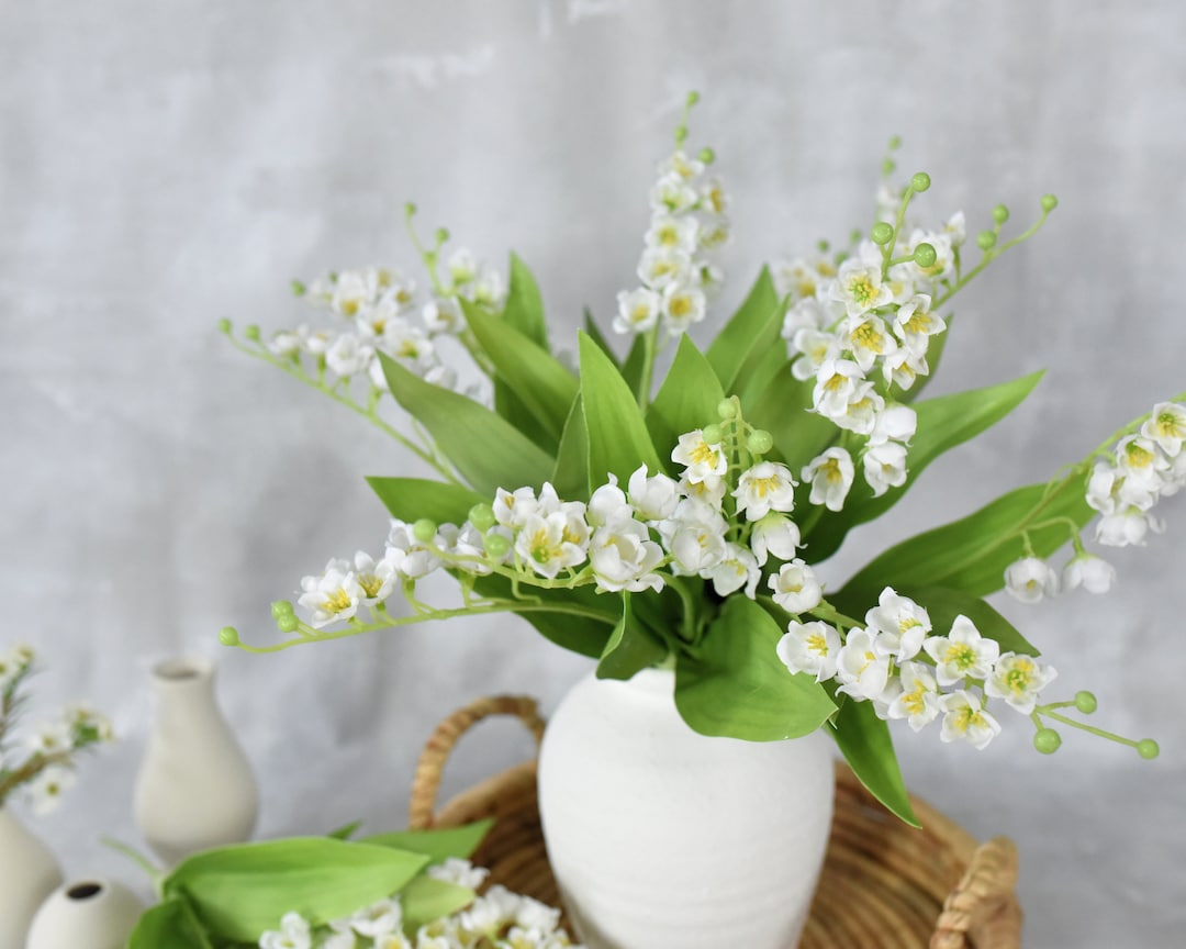 Faux Lily of the Valley Stem High Quality Artificial Flowers / Wedding
