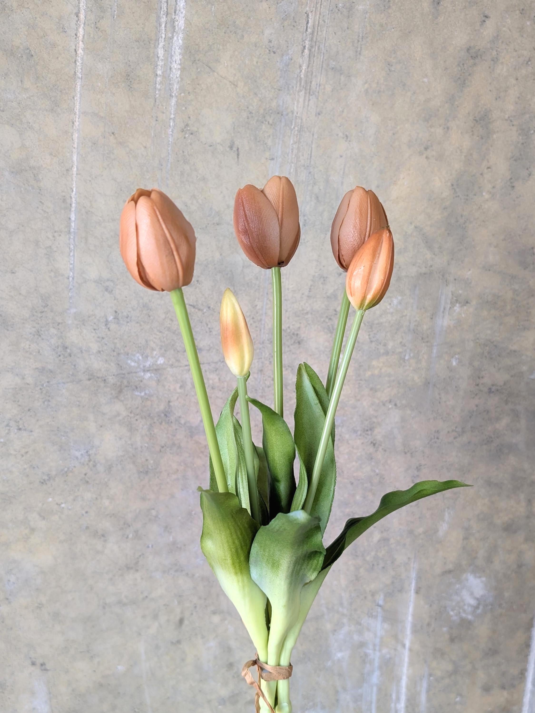 Real Touch Terracotta Tulip Bouquet