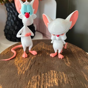 Pinky i Mózg | Przedmiot kolekcjonerski | postać z kreskówki | dzieciństwo | ręcznie robiony | prezent |