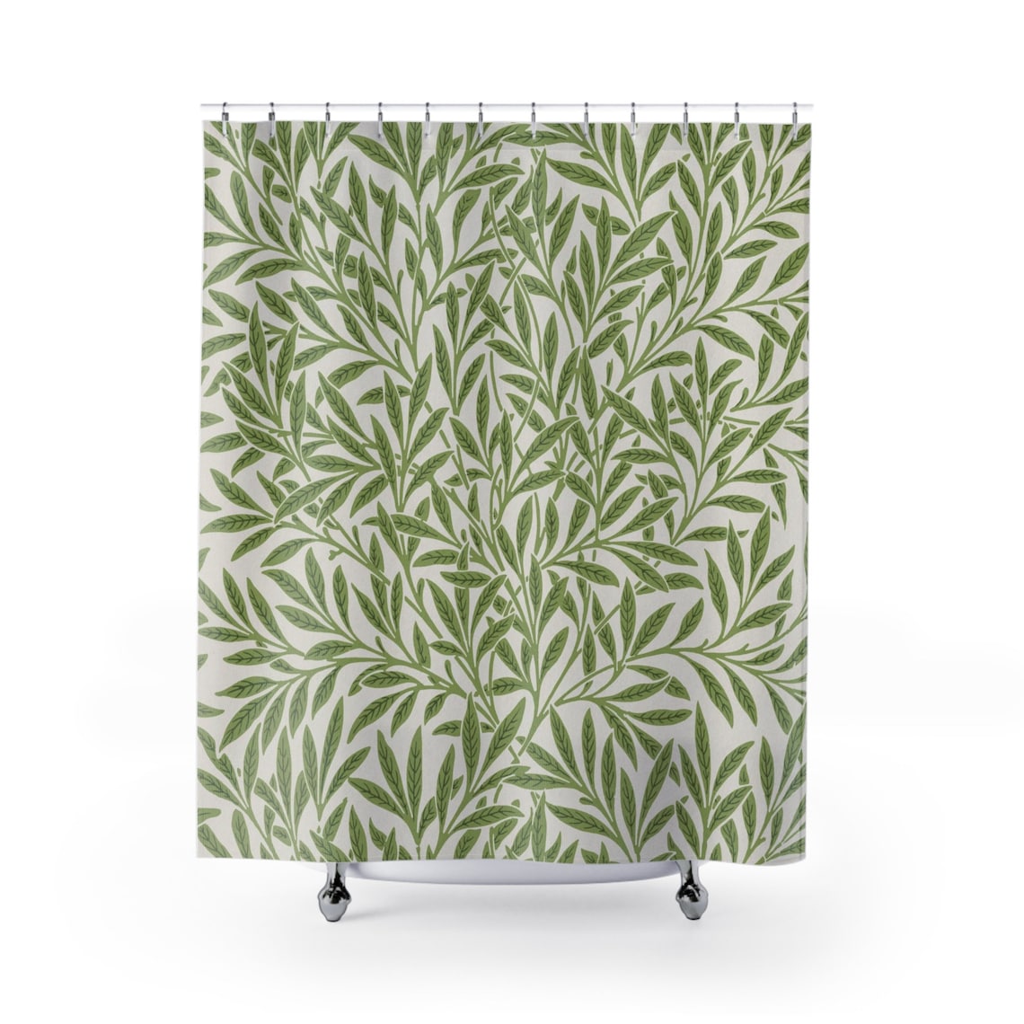 William Morris Willow Pattern Shower Curtain, Trendy Botanical Shower