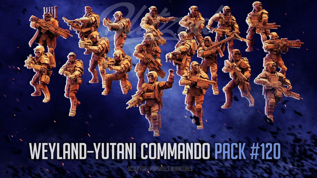 Weyland–yutani Commando X 19 - Aliens - (sculpted by Papsikels) - Etsy