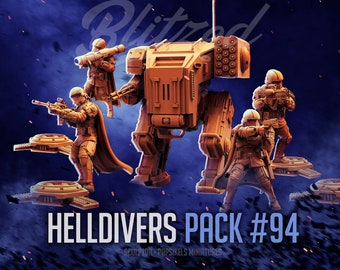 Helldivers x 4 & extras  - (Sculpted by Papsikels)