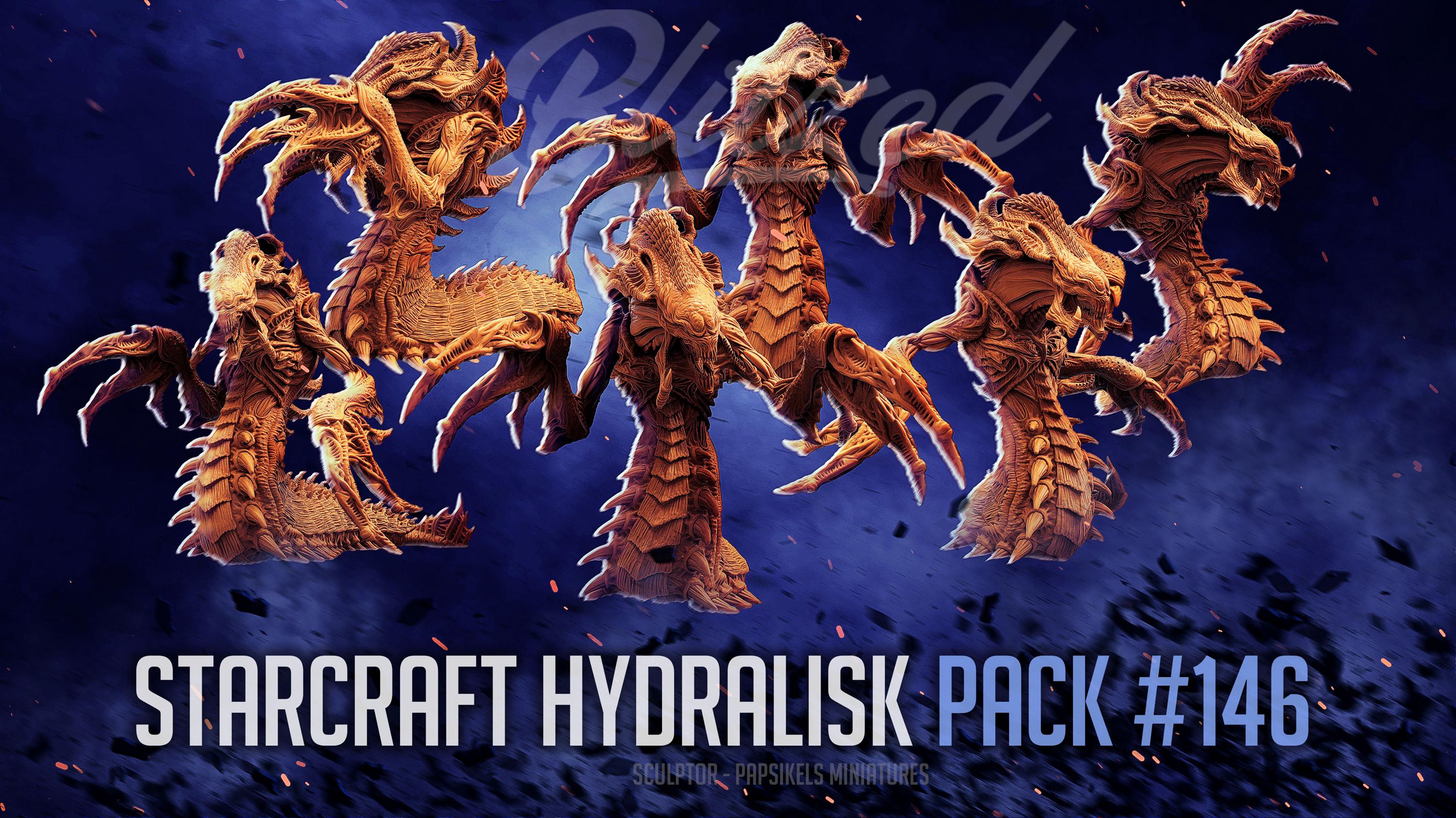 Starcraft Hydralisk X 6 - Aliens - (sculpted by Papsikels) - Etsy