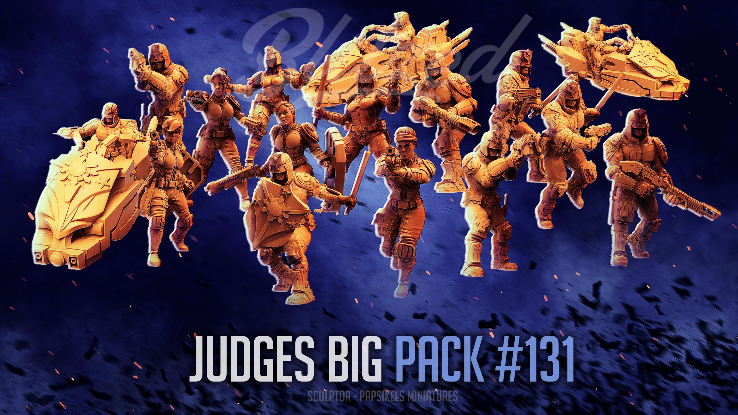 Judges BIG PACK - Judge Dredd- (sculpted by Papsikels) - Etsy