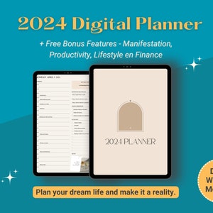 Planifique para el éxito: Planificador digital 2024: ¡ideal para usuarios de iPad y Goodnotes!