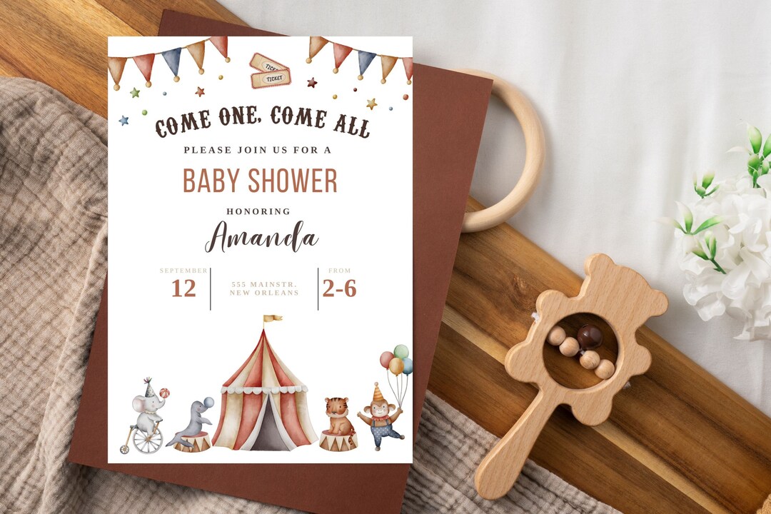 Adorable Digital Baby Shower Invitations Celebrate the Etsy
