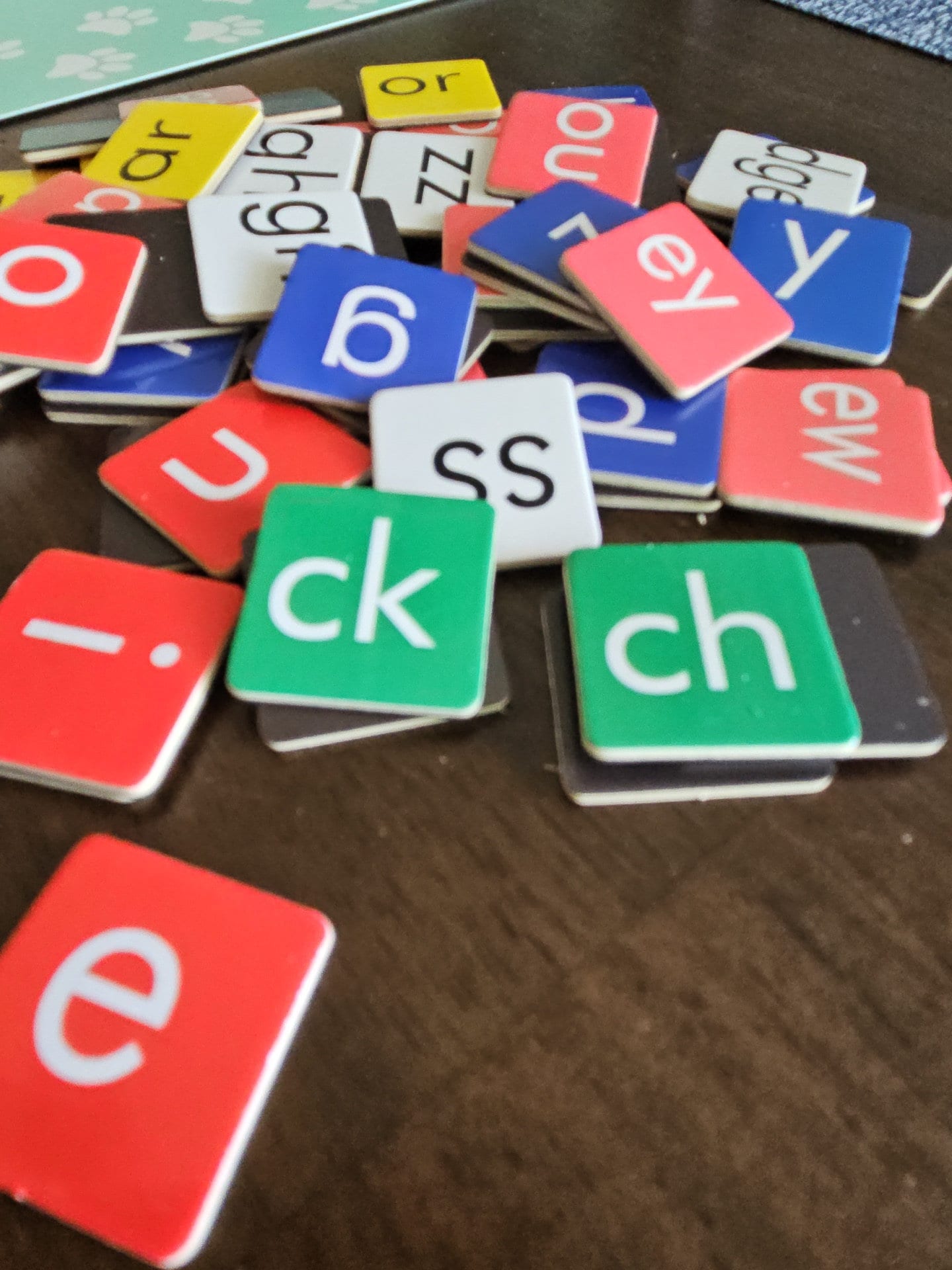 10 Sets of Letter Tiles for Phonics black & White Etsy