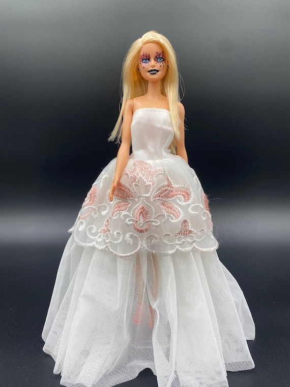 Pink and White Monster Barbie - Etsy Pink and White Monster Barbie - Etsy