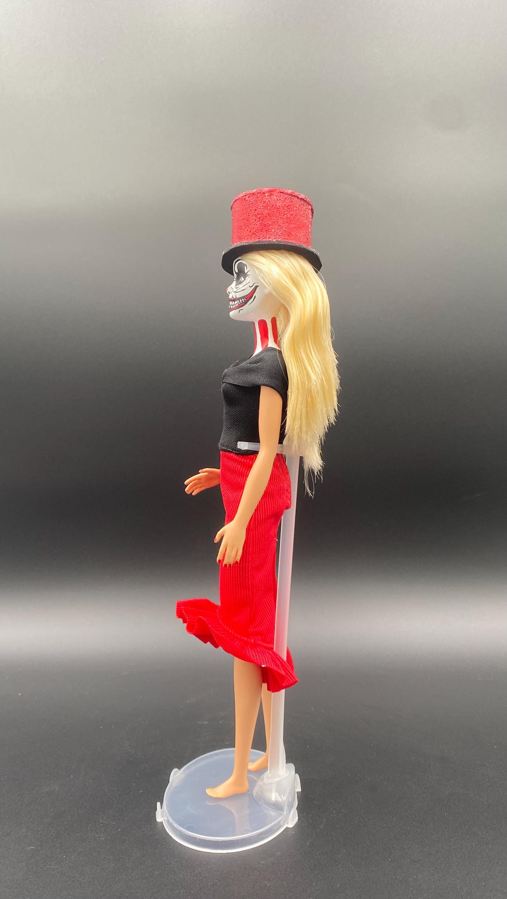 Barbie Rodeo Clown Black and Red Clown Barbie - Etsy