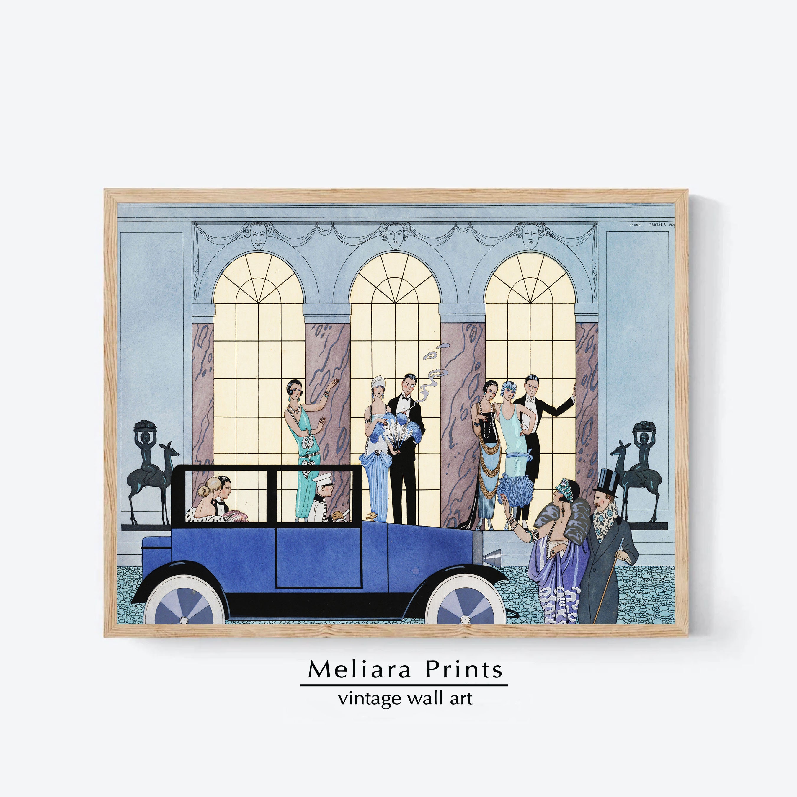 Vintage Roaring 20s Dinner Party Print I Art Deco Fashion, French Wall ...