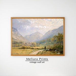VINTAGE I Berglandschaft Landschaft I Druck I Franconia Notch, New Hampshire I New England Wand Kunst I Digital Download