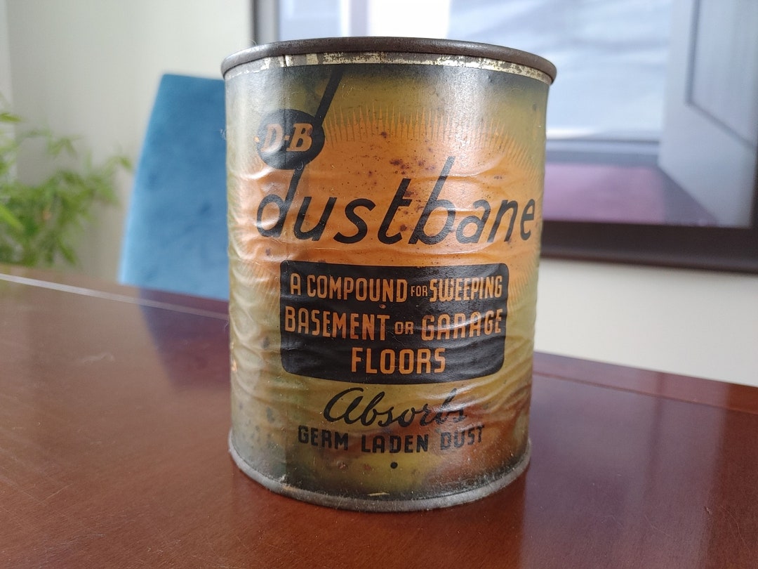 Vintage Dustbane Sweeping Compound Sealed Tin Original Etsy