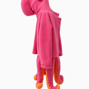 Ocean Animal Costume , Under the Sea Pink Octopus , Squid Hoodie Costume image 2