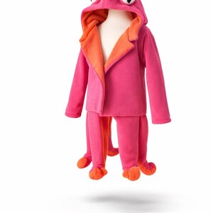 Ocean Animal Costume , Under the Sea Pink Octopus , Squid Hoodie Costume image 3