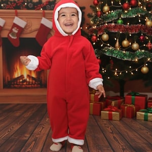 Baby First Christmas Outfit, Christmas Santa Kids, Toddler Jumpsuit, Girls Birthday Dress 画像 1