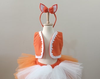 Fox Costume with Orange Tutu Skirt