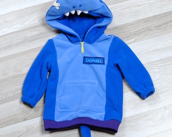 Leon the Shark — Blue Fleece Costume