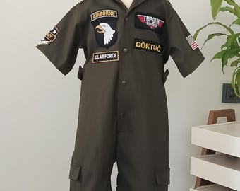 Green Aviator Pilot Birthday Costume