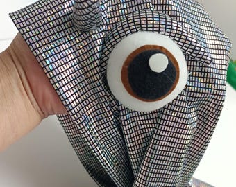 Holographic Iguana Hooded Costume with Tail