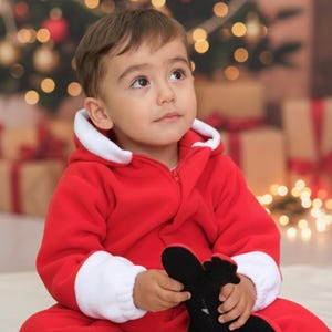 Baby First Christmas Outfit, Christmas Santa Kids, Toddler Jumpsuit, Girls Birthday Dress 画像 2