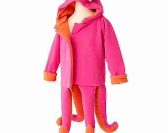 Under the Sea Pink Octopus Hoodie