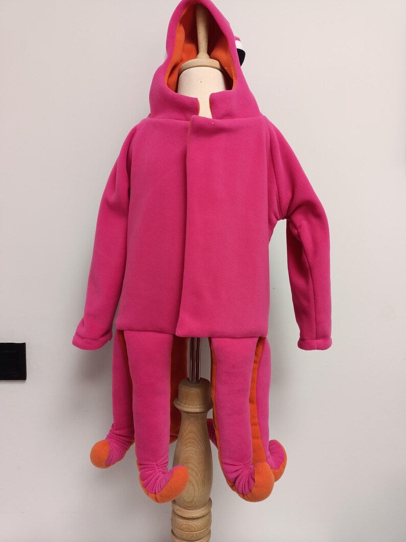 Ocean Animal Costume , Under the Sea Pink Octopus , Squid Hoodie Costume image 5