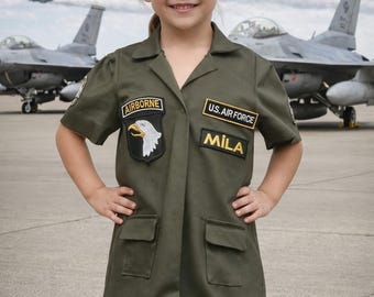 Girls Fighter Pilot Costume