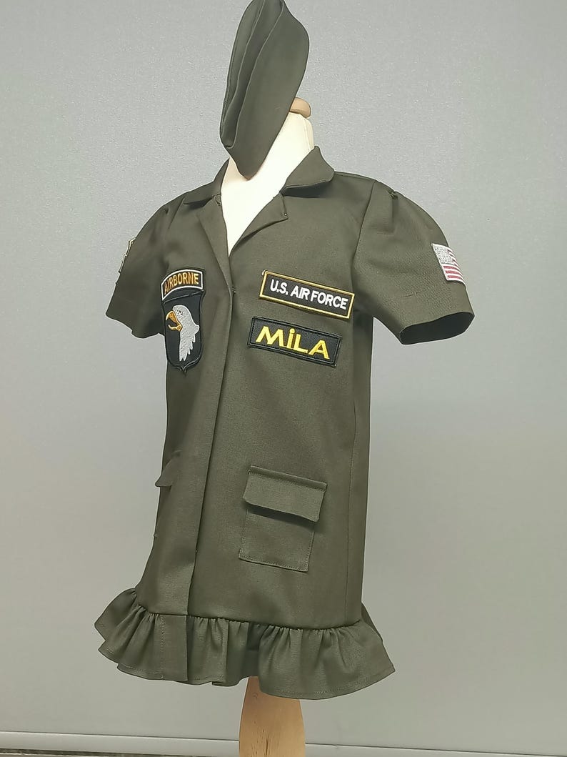 Disfraz de piloto de caza personalizado para niña imagen 7