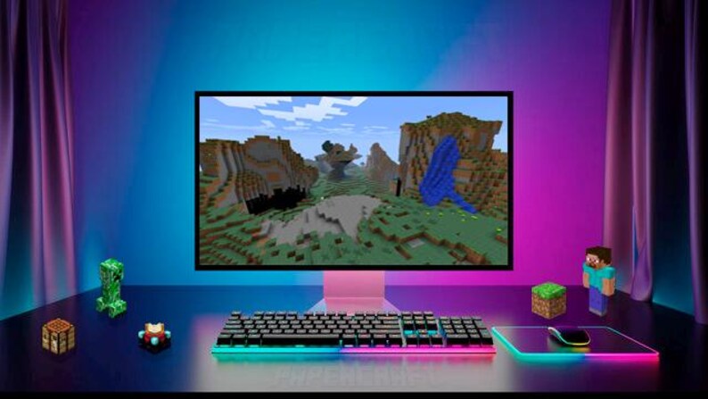Printeable Set of Minecraft Figures and Blocks to Build Your Own DIY ...