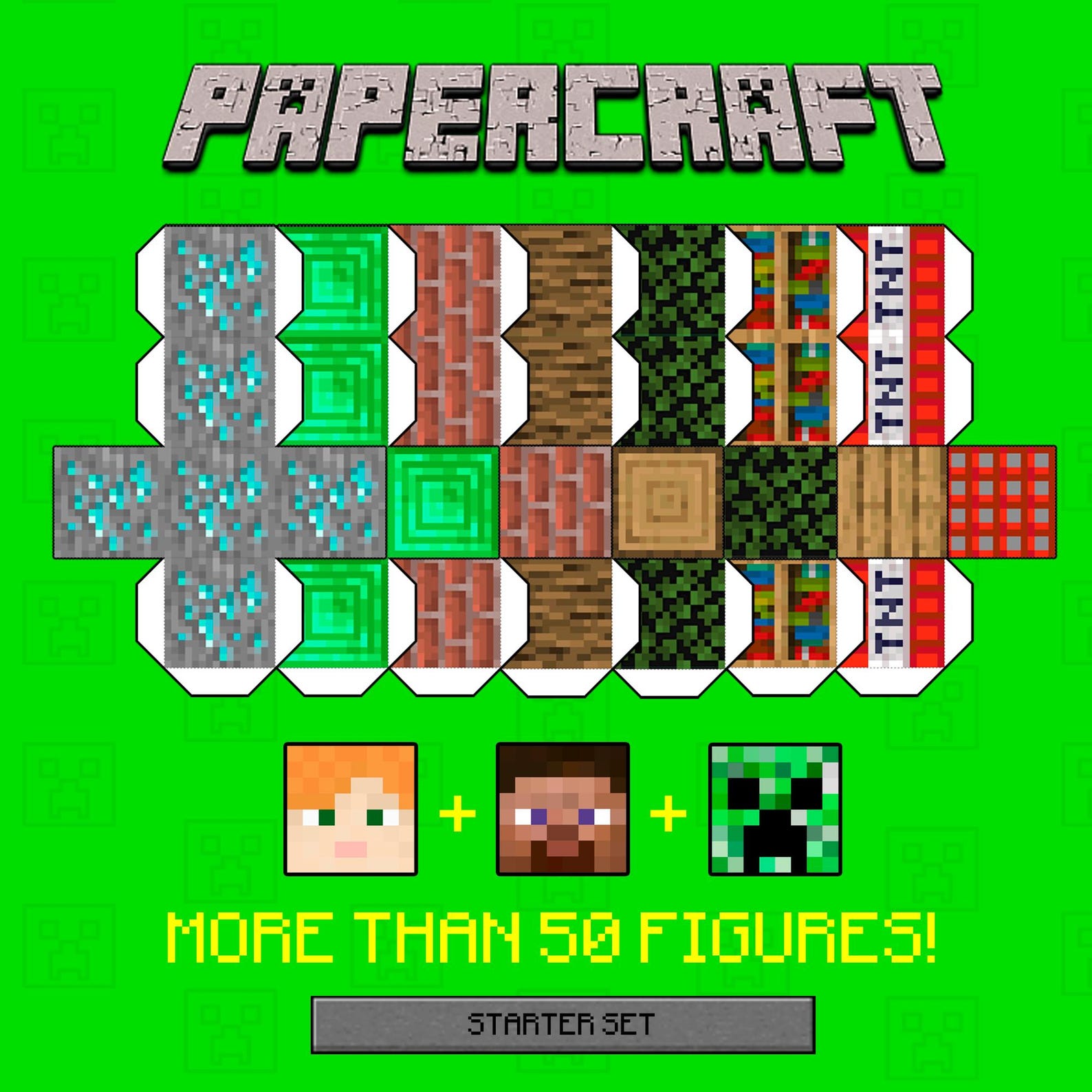 Printeable Set of Minecraft Figures and Blocks to Build Your Own DIY ...