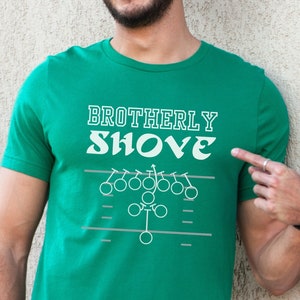 Brotherly Shove T-Shirt, Tush Push Shirt, Philadelphia Eagles Shirt, Philly Shirt, Kelly Green Eagles Tee, Retro Eagles, Jalen Hurts Shirt