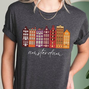Amsterdam Skyline T-Shirt: Netherlands Travel Tee