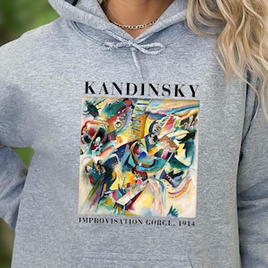 Kandinsky Art Sweatshirt: Colorful Abstract Circles Hoodie