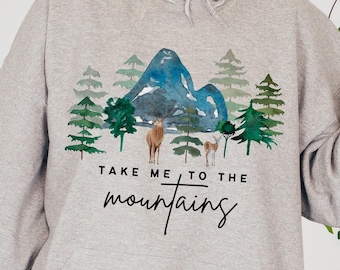 Mountain Adventure Hoodie: Nature Lover Sweatshirt
