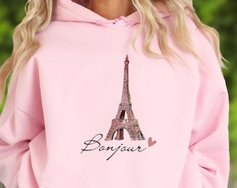 Bonjour Paris Sweatshirt: French Vacation Hoodie