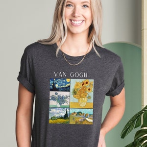 Van Gogh Paintings T-Shirt, Famous Painting Tee, Vincent Van Gogh Shirt, Famous Art Shirt, Art Lover Shirt, Historical Art Shirt