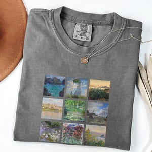 Comfort Colors Monet Shirt: Vintage Art Lover Tee