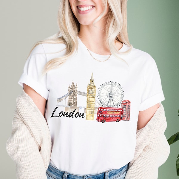 London T-Shirt, London England Tee, British Shirt, Tourist Shirt, World Traveler Shirt, Vacation Shirt, England City Travel Shirt