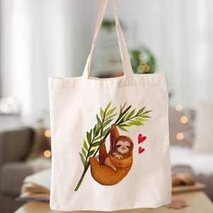 Sloth beach shop bag
