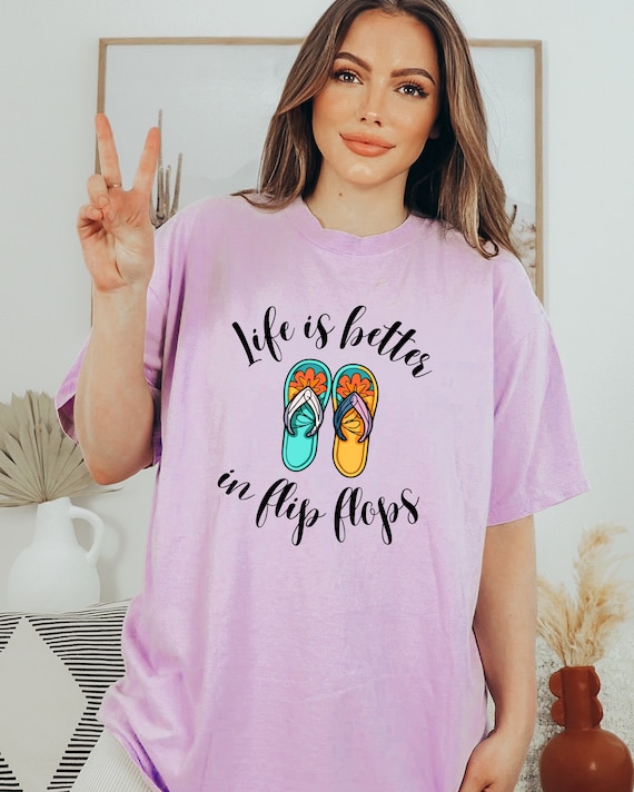 Life Is Better Beach Flip Flop Tshirt Life Is Better Beach Flip Flop Tshirt