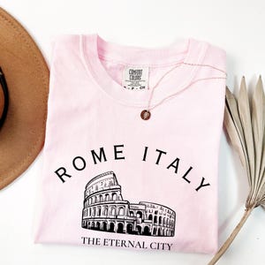 Comfort Colors Rome Italy Shirt: Eternal City Souvenir image 3