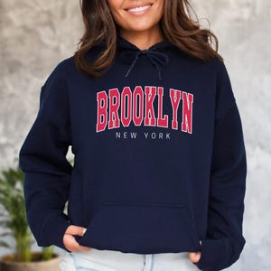 Brooklyn New York Hoodie: Cozy Travel Sweatshirt