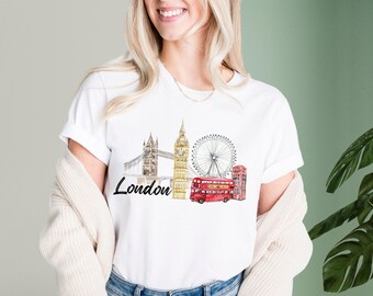 London T-shirt, London England Tee, British Shirt, Tourist