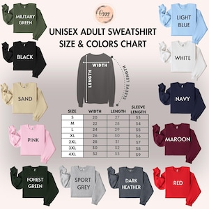a group of sweatshirts with different colors and sizes