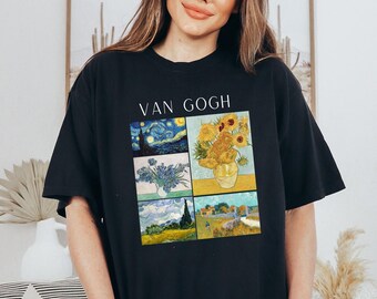 Comfort Colors Van Gogh T-Shirt: Famous Paintings Art Tee
