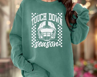 Comfort Colors Football Mama Sweatshirt: Game Day Sweatshirt