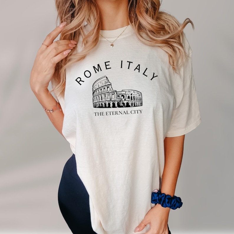 Comfort Colors Rome Italy Shirt: Eternal City Souvenir image 2