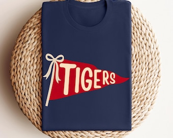 Custom Watercolor Pennant Flag Mascot Shirt: School Spirit Team Tee