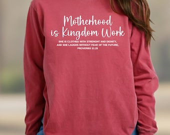 Comfort Colors Christian Sweatshirt: Minimalist Faith Quote Sweatshirt