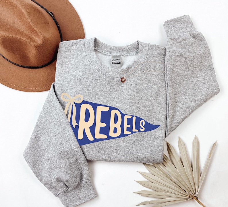 Custom Watercolor Mascot Pennants Sweatshirt: Cheer Team Spirit Hoodie image 6